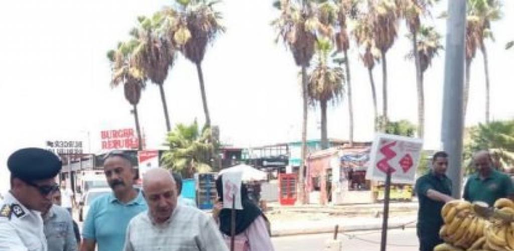 حي وسط....حملة صباحية مكبرة بمشاركة وحدة مرافق وسط تسفر عن رفع 115حالة إشغال