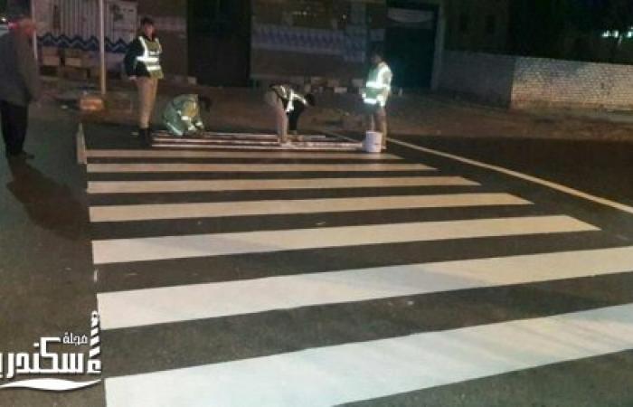 تطوير إشارة ميدان المطافي دائرة قسم شرطة العطارين بالإسكندرية