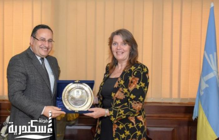 محافظ الإسكندرية يودع قنصل عام بريطانيا ويشيد بدورها المتميز
