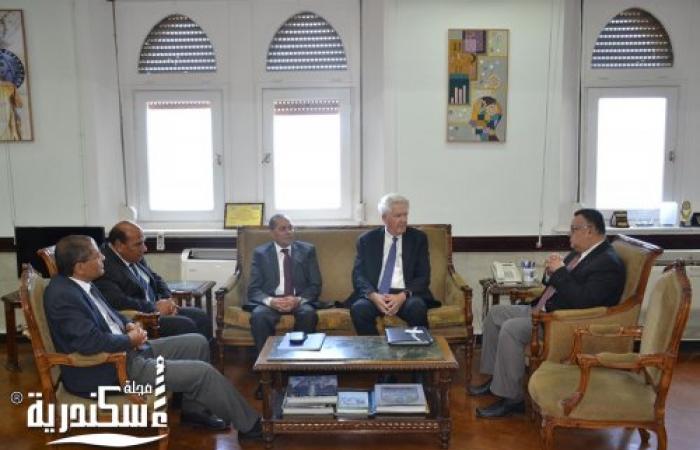 جامعة الإسكندرية تبحث عقد شراكة مع رئيس مؤسسة شركاء التعليم العالى بتكساس لتقديم برامج دراسية الكترونية