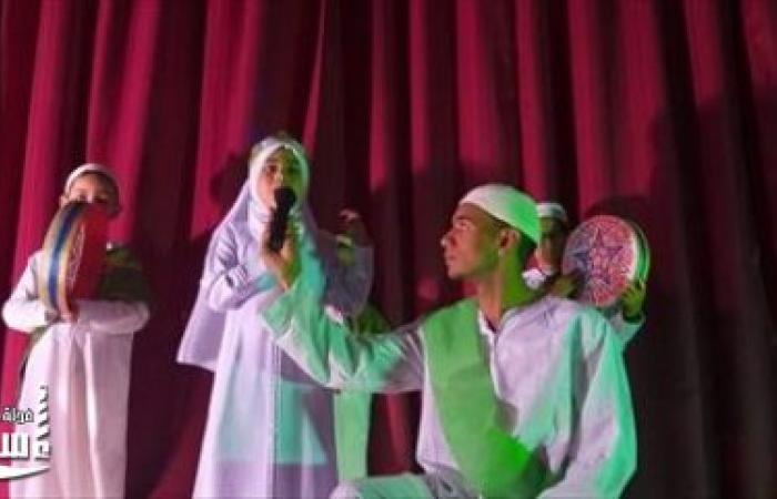 غرب التعليمية تحتفل بالليلة المحمدية علي خشبة مسرح السادات