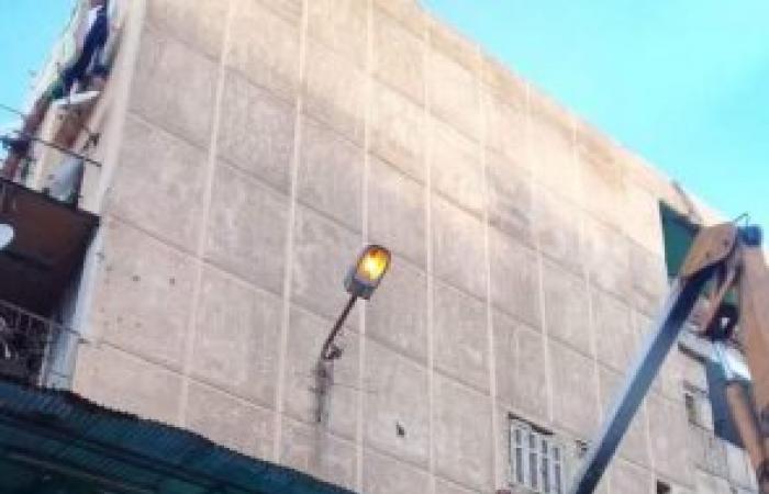 الإنارة للشارع السكندري بنطاق حي غرب