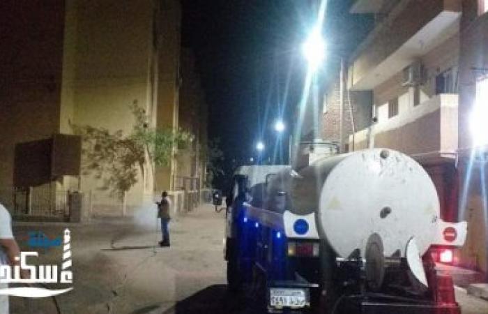 رئاسة مدينة الاقصر تواصل حملات الرش والتعقيم بالشوارع لمواجهة كورونا