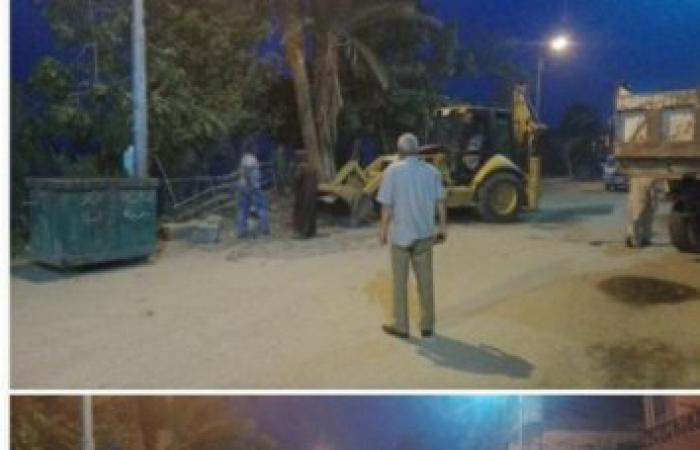 رئيس اسنا يتفقد أعمال النظافة بالشوارع والتزام المواطنين بقرار الحظر