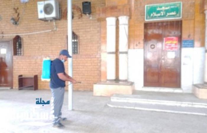 محافظ الإسكندرية يكلف شركة نهضة مصر  بالقيام بأعمال تطهير وتعقيم دور العبادة علي مستوي المحافظة