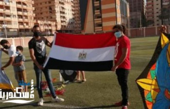 إنطلاق مهرجان الطائرات الورقية فى سماء الإسكندرية إحتفالا بثورة 30 يونيو