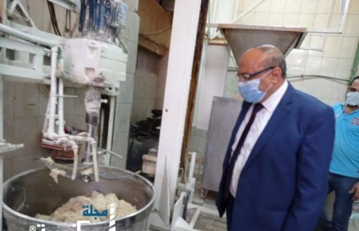 متابعه الحملات التموينيه لمخابز  البلدية بشرق الاسكندرية