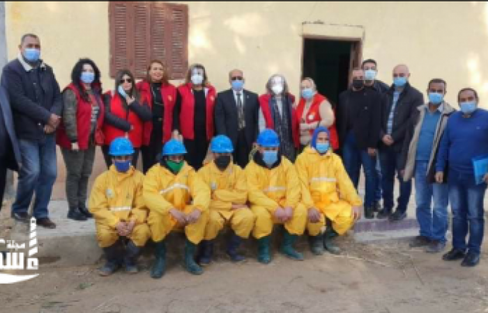 "نادى روتارى ويف" يشارك  مع  لجنة خدمة المجتمع بمشروع وصلات المياة بقرية الاحرار