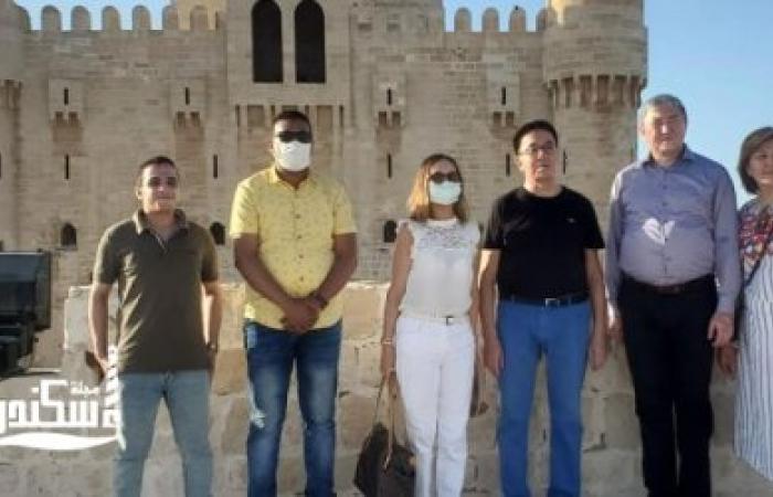 جولة سفير دوله “كازاخستان”  بقلعة قايتباى بالإسكندرية