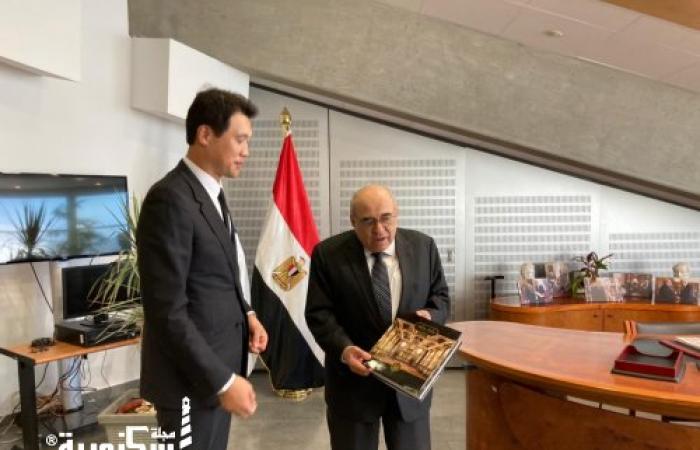 مدير مكتبة الإسكندرية يستقبل سفير كوريا الجنوبية