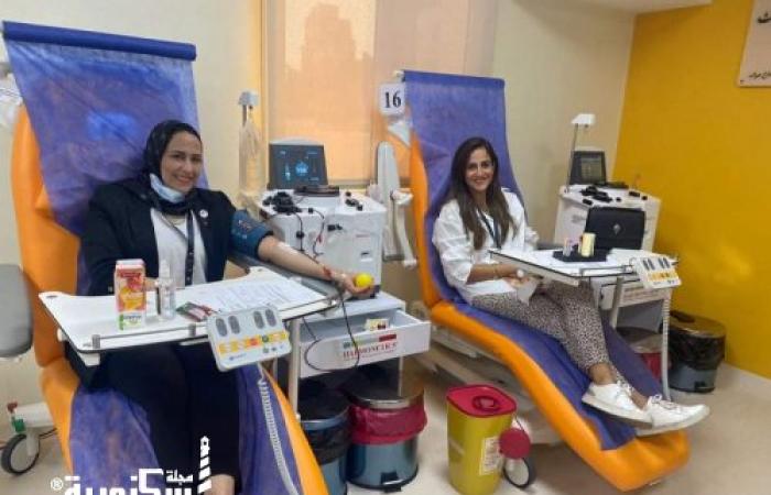 النائبة سارة النحاس تشارك بحملة " نقطة دم نبض حياه"  للتبرع بالبلازما