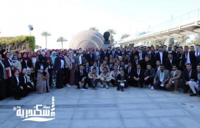بصحبة طلاب من أجل مصر "رئيس جامعة الأزهر"  يزور "مكتبة الإسكندرية "