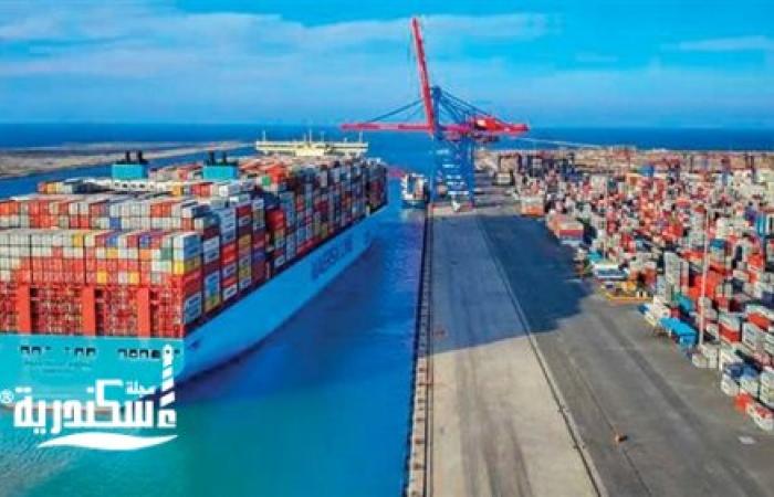 ميناء الإسكندرية يستقبل 182 ألف طن بضائع وسلع استراتيجية