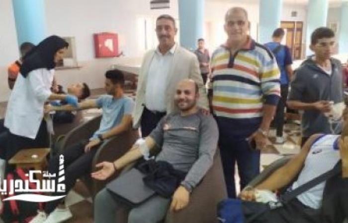 انطلاق حملة تبرع بالدم بجامعة الإسكندرية لنشر الوعى الصحى للطلاب