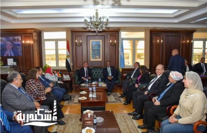 محافظ الإسكندرية يستقبل وفد لجنة السياحة والآثار بمجلس الشيوخ