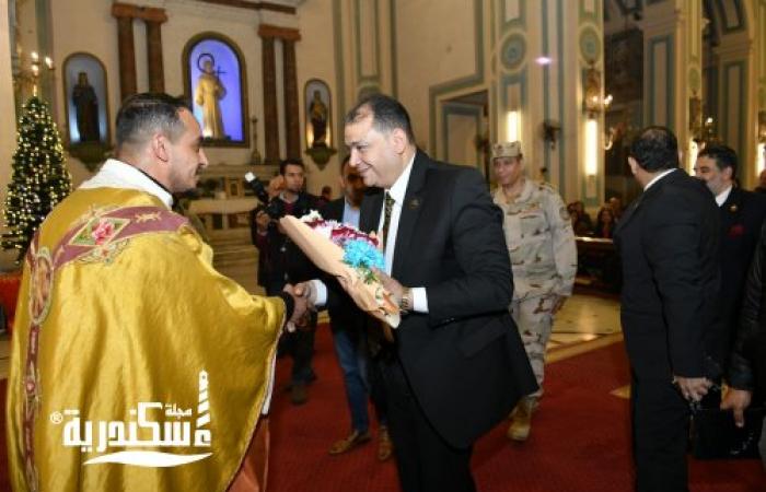 البديوى يقود جولات ميدانية على كنائس الإسكندرية لتقديم التهانى للطوائف المصرية المسيحية بمناسبة عيد الميلاد المجيد
