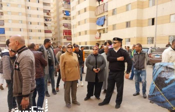 حي غرب...حملة موسعة لإزالة الإشغالات ببشاير الخير ٣ و٥ بالقباري