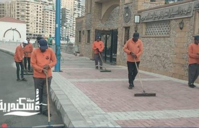 محافظة الإسكندرية....رفع كفاءة منظومة النظافة بالتنسيق مع شركة نهضة مصر للخدمات البيئية