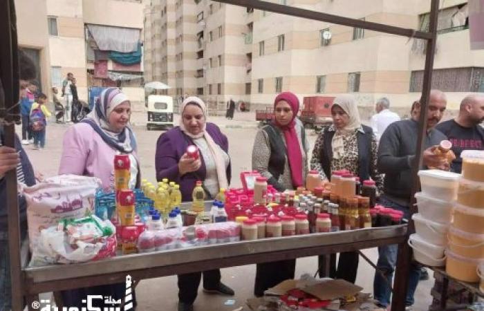 رئيس حي غرب تشهد اليوم الاول لسوق اليوم الواحد ببشاير الخير ٣ ، ٥ بالقباري