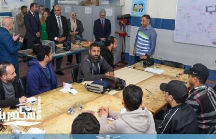 محافظ الإسكندرية ووفد "الاتحاد الأوروبي" يتفقدون مركز تدريب "VTEC" ببشاير الخير