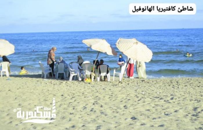 هدوء ملحوظ في إشغالات شواطئ الإسكندرية صباح اليوم.. والرايات الخضراء والصفراء تزين البحر