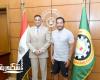 محافظ الدقهلية يحفز فريق المنصورة بقيادة "ساري وصلاح"